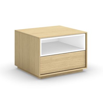 1 drawer nightstand with top insert