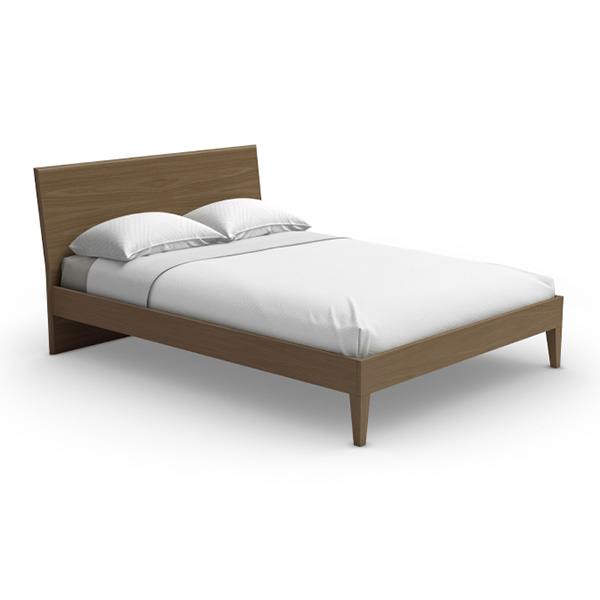 wood frame bed