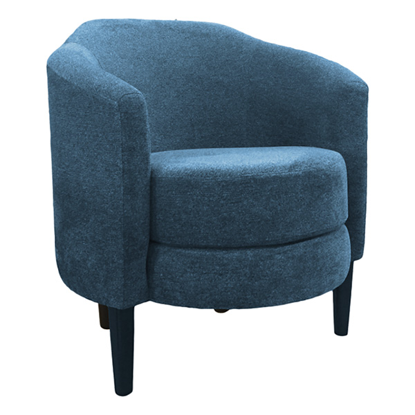 round blue chair